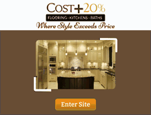 Tablet Screenshot of costplustwenty.com